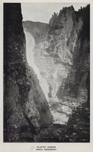 コロラドのキャニオンズ。プラットキャノン、ディーンズベリーの上（モノクロ写真 作： William Henry Jackson