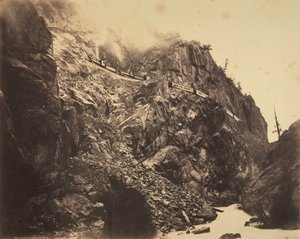 リオラスアニマスの峡谷、c。 1882-1886。 作： William Henry Jackson