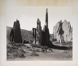 大聖堂の尖塔、神々の庭、コロラド州 作： William Henry Jackson