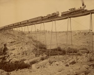 デール・クリーク橋、ユニオン・パシフィック鉄道 作： William Henry Jackson