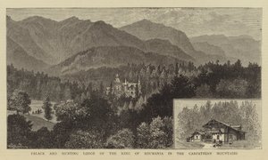 カルパティア山脈のルーマニア王の宮殿と狩猟ロッジ 作： William Henry James Boot