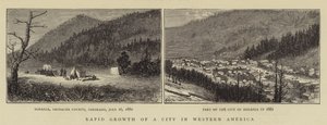 西アメリカの都市の急速な成長 作： William Henry James Boot