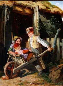 手押し車（パネル） 作： William Henry Knight