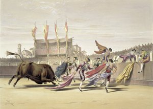 闘牛をするチュロス、1865