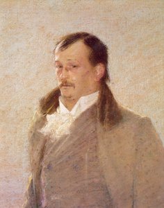 ジョルジュ・コートリーヌの肖像（油彩・キャンバス）0（418481のディテール 作： William Henry Lake Price