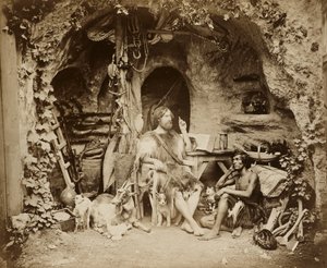 ロビンソンクルーソー、1856年頃（ガラスネガからアルブメンシルバープリント） 作： William Henry Lake Price