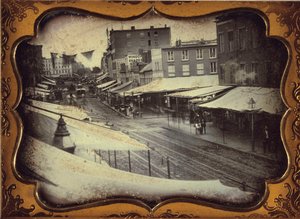 チャタムスクエア、ニューヨーク、1853年 作： William Henry Lewis