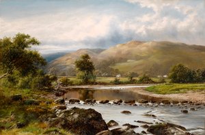 北ウェールズのベトワイコエドでの踏み石 作： William Henry Mander