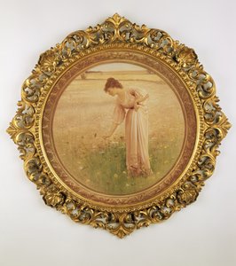 野の花（メゾチント） 作： William Henry Margetson