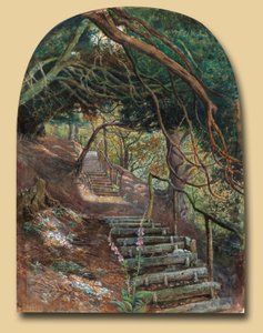 庭の階段 作： William Henry Millais