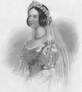 ブライダルドレスの女王、1840年。