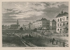 1830年のケニントンコモンと教会