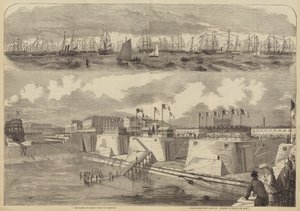 シェルブールのスケッチ 作： William Henry Prior