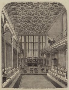 チャペルロイヤル、セントジェームス、王室の結婚のための変更と配置を示す 作： William Henry Prior