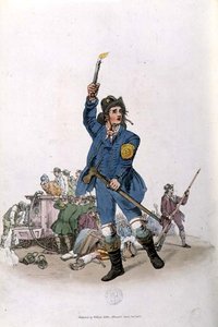 イギリスの衣装」より「消防士 作： William Henry Pyne