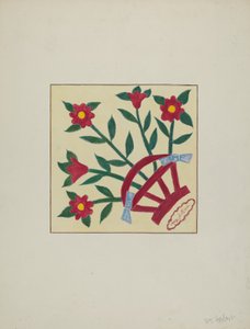 ピクテッド・キルト1 スクエア、1940年頃 作： William Herbert