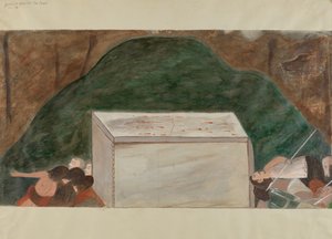 十字架の駅No.14：イエスは墓に寝かされる 1936年頃 作： William Herbert