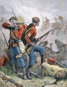 アットベイ」、第二次アングロ・アフガン戦争のイギリス兵 作： William Heysham (after) Overend