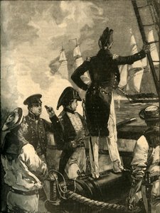 ウィリアムウォルポール大佐がサルダナス公の船を迎撃、自由戦争、1829年1890年。 作： William Heysham Overend