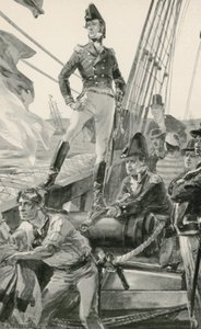コクラン卿はフランス艦隊を攻撃する支援を合図