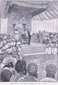 インドの主権者としての女王の宣言1858 AD
