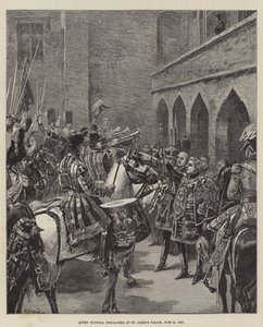 1837年6月21日、セントジェームズ宮殿でビクトリア女王が宣言