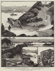 ナイル探検、危険と川の通路の難しさ 作： William Heysham Overend