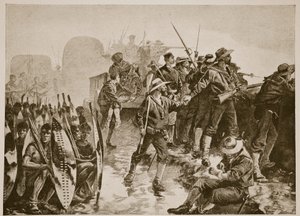 ズールー戦争：ズールー族の攻撃からラージャーを守る