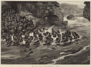 ズールー戦争、ズールー川を渡る