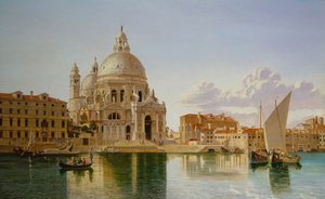 サンタ・マリア・デッラ・サルーテ、ヴェネツィア（キャンバスに油彩） 作： William Hickling Burnett