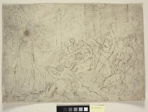 病人を治すキリスト、またはラザロの復活 作： William Hilton