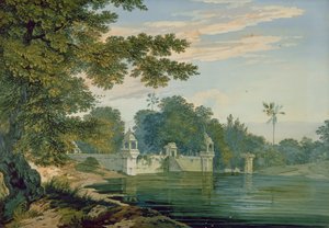 アグラ付近の眺め、1780年頃 作： William Hodges