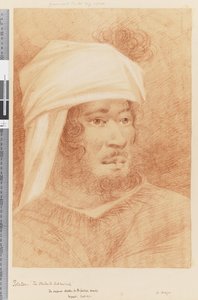 17ページポタトウ、オタハイト提督、1768-75（赤と白のチョーク） 作： William Hodges