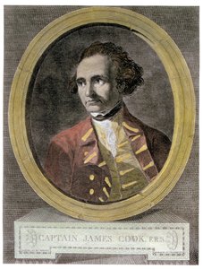 キャプテンジェームズクック（1728-79）の肖像。 作： William Hodges