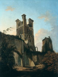 Llanthony Abbeyの廃墟」1764年～1797年 作： William Hodges
