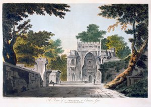 チュナールグルのモスクの眺め、1786年（アクアチント） 作： William Hodges