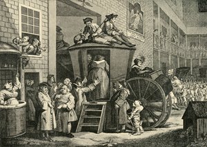 カントリーインヤード、1747、1925。 作： William Hogarth