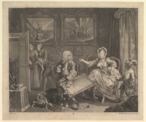 ハーロッツの進歩、プレート2、1732年4月。 作： William Hogarth