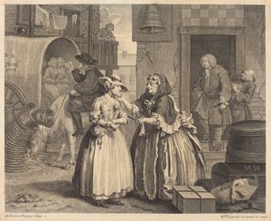 売春婦の進歩: pl.1 作： William Hogarth