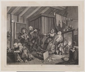 娼婦の進歩、プレート 5 作： William Hogarth