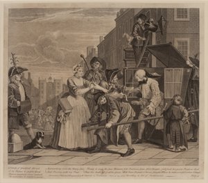 レーキの進歩、プレート4 作： William Hogarth