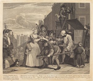 レーキの進歩: pl.4 作： William Hogarth