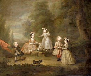 「カードの家」、1730 作： William Hogarth