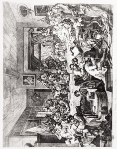 選挙エンターテインメント、プレートI、2月24日 作： William Hogarth