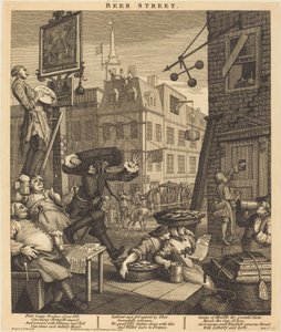 ビアストリート 作： William Hogarth