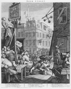 ビールストリート 作： William Hogarth