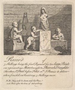 自然を覗く少年たち、1751年。 作： William Hogarth