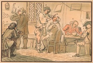 1732年の5日間の過ちからの朝食シーン 作： William Hogarth