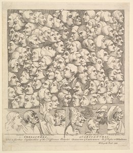 キャラクターとカリカチュラ、1743年4月。 作： William Hogarth