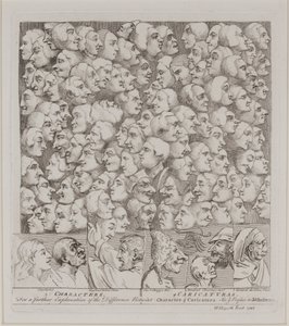 キャラクターと似顔絵 作： William Hogarth